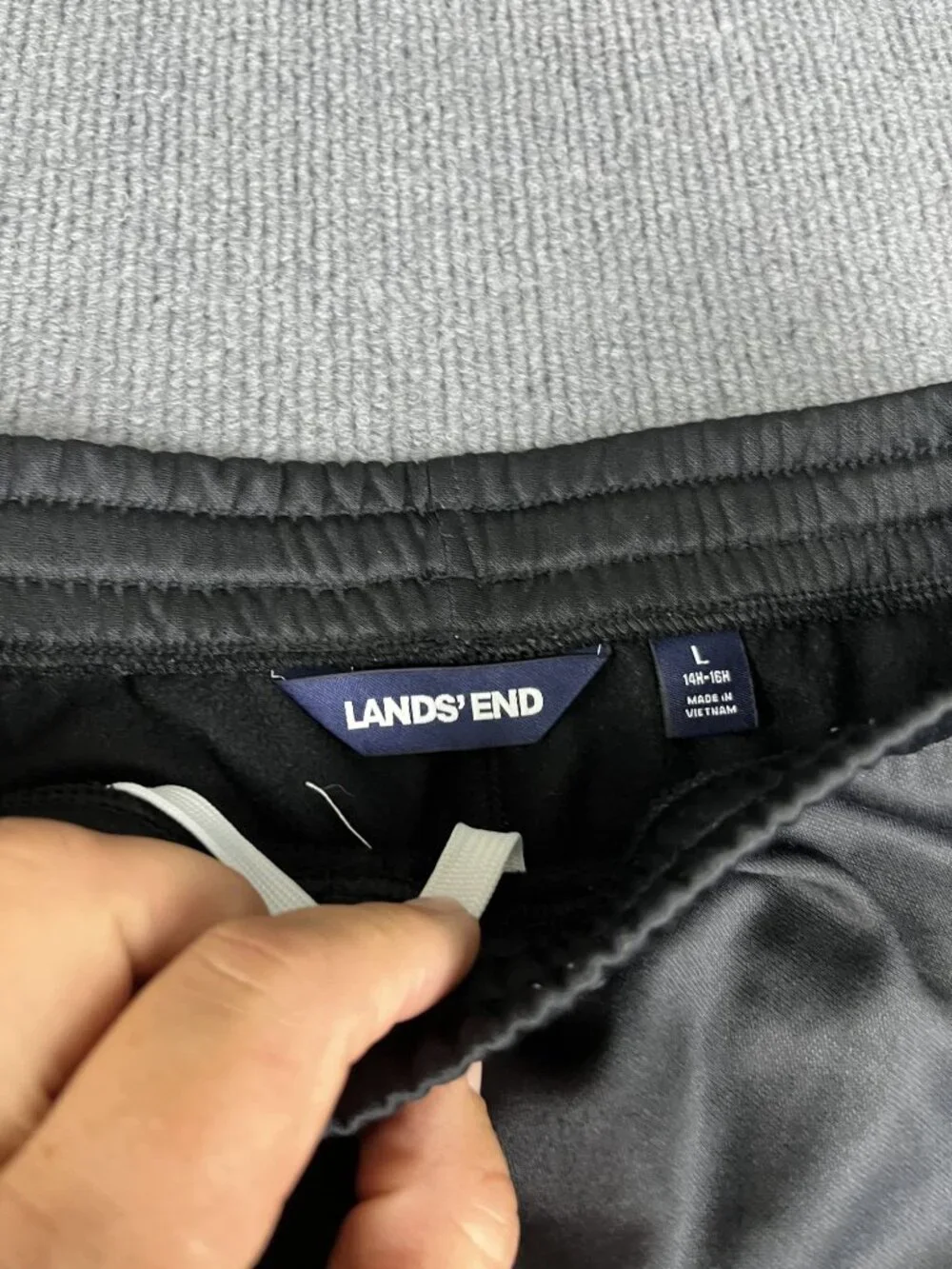 Lands End elastic waistband